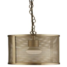 Fishnet 1 Light Pendant Matt Gold