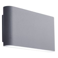 LED Outdoor Wall Bracket, Grey, Frosted Diffuser