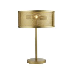 Fishnet 2 Light Table Lamp, Matt Gold