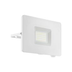 Faedo 3, 1 Light 50W LED Integral Outdoor IP44 Wall Light White With Clear Glass