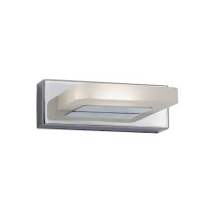 LED 1 Light Wall Light Chrome/Frosted Glass