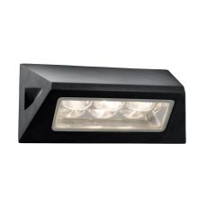 LED Rectangle Outdoor Wall Light Black - White Led