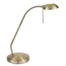 Hackney 1 Light G9 Antique Brass Adjustable 3 Stage Touch Table Lamp