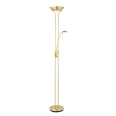 4329SB Mother & Child - Satin Brass Floor Standard Lamp Double Dimmer (No Bulbs Included)