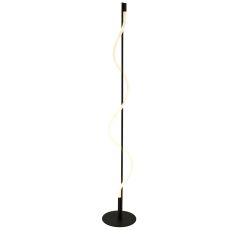 Serpent 1 Light LED Integrated Table Lamp Black Metal With Acrylic