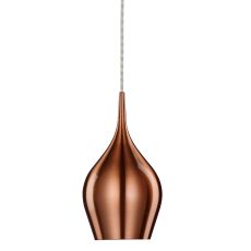 Vibrant 1 Light Copper Pendant - Diameter 12cm