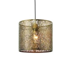 Secret Gardan 1 Light E27 300mm Non Electric Antique Brass Patterened Adjustable Pendant Shade (Shade Only)