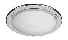 Fergie Ceiling Lamp, 1 Light E27 Chrome/Glass