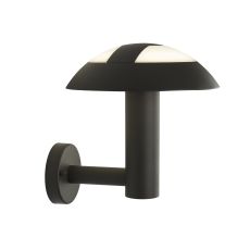 Mushroom Single LED Outdoor IP44 Wall Light Dark Grey Finish