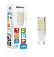 Pixy LED G9 3W 2700K Warm White, 260lm, Clear Finish, 3yrs Warranty