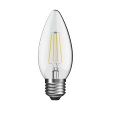 Value Classic LED Candle E27 4W Warm White 2700K, 400lm, Clear Finish