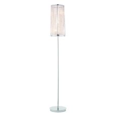 Sophia 3 Light G9 Polished Chrome Floor Lamp With Clear Crystal Details & Inline Foot Switch