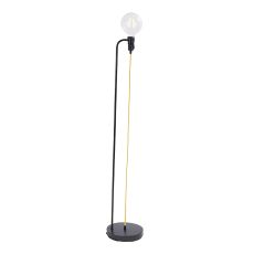 Studio 1 Light E27 Matt Black Painted Switched Floor Lamp