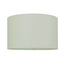 Cylinder 14 Inch Drum Shade In Taupe Cotton Fabric With Rolled Edge