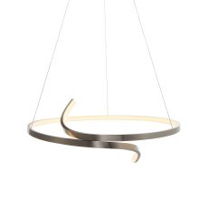 Rafe 32W 1760lm Integrated LED Satin Nickel Finish With Frosted Diffuser Pendant 3000K