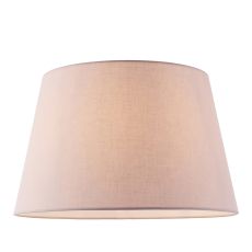 Evie 14" Pink Cotton Fabric Shade With Rolled Edge & Reversible Gimble