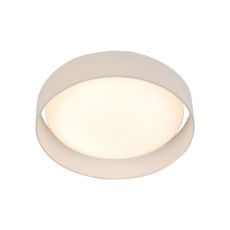 Modern 1 Light Small LED Flush Ceiling Light, Acrylic, White Shade