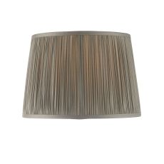 Wentworth 12" Charcoal Grey 100% Silk Tapered Hand Stitched Single Pinch Pleats Fabric Shade