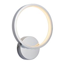 Radius 1 Light 10W 400lm 3000K Warm White LED Integrated Bathroom IP44 Wall Light