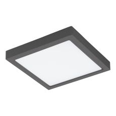 Argolis 1 Light LED Outdoor IP44 Anthracite Wall/Flush Anthracite With Plastic Diffuser