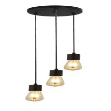 Squiggle 3 Light Pendant Black