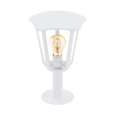 Monreale 1 Light E27 Outdoor IP44 White Wall Light With Plastic Transparent Panels