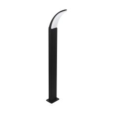 Fiumcino 1 Light LED Outdoor IP44 Black Post With Plastic White Diffuser