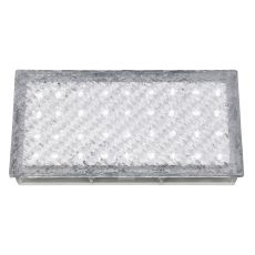 LED IP68 Outdoor & Indoor Recessed Walkover Clear Rectangle - White Led