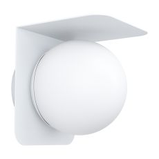 Corriantes 1 Light E27 Outdoor IP44 Wall Light White With Plastic Diffuser