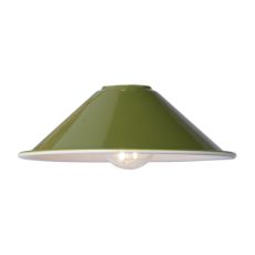 Accessory 1 Light Easy Fit Metal Shade Gloss Green 18cm (Shade Only)