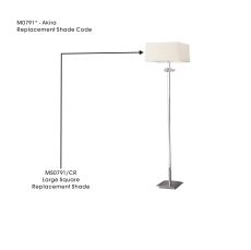 Akira Floor Lamp Square Large Shade Ccrain, Suitable For M0791/0791AB