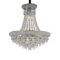 Alexandra Pendant 9 Light E14 Polished Chrome/Crystal