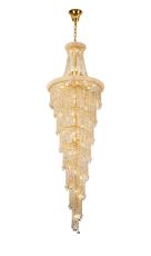 Alexandra Pendant 7 Layer Spiral 63 Light E14 Gold/Crystal Item Weight: 66.4kg