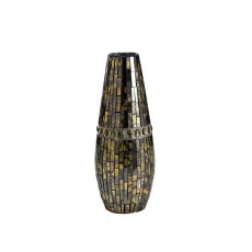 (DH) Almira Mosaic Vase Large Brown/French Gold