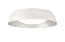 Argenta Ceiling Small, 3 Light E27 Max 20w, 45cm, Matt White/Silver/White Acrylic, 2yrs Warranty