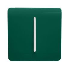 Trendi, Artistic Modern 1 Gang Doorbell Dark Green Finish, BRITISH MADE, (25mm Back Box Required), 5yrs Warranty