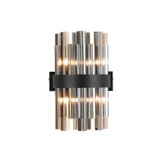 Asner 4 Light G9, Wall Light, Satin Black / Smoke