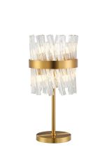 Asner 6 Light G9, Table Lamp, Brass / Clear