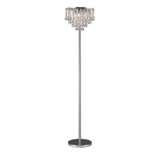 Atla Floor Lamp 4 Light G9 Polished Chrome/Crystal, NOT LED/CFL Compatible