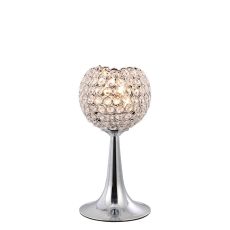 Ava Table Lamp 2 Light G9 Polished Chrome/Crystal, NOT LED/CFL Compatible