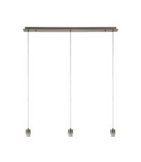 Baymont Antique Brass 3 Light E27 Universal 2m Linear Pendant, Suitable For A Vast Selection Of Shades