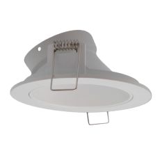 Brandon Recessed Downlight Round, 1 x GU10 (Max 12W), Matt White, Cut Out: 98mm, Lampholder Included