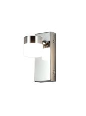 Canva Wall Lamp Single Adjustable, 1 x 5W LED, 4000K, 415lm, IP44, Polished Chrome, 3yrs Warranty