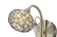 Cara Shade Antique Brass / Crystal