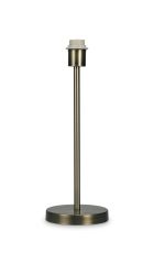 Cedar Round Base Medium Table Lamp Without Shade, Inline Switch, 1 Light E27 Antique Brass