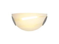 Cellini Wall Lamp, 1 x 12W LED, 3000K, 780lm, Polished Chrome/White, 3yrs Warranty