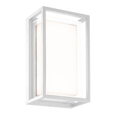 Chamonix Rectangular Ceiling/Wall Light, 9W LED, 3000K, 725lm, IP65, White, 3yrs Warranty