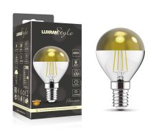 Classic Style Gold Top Ball G45 E14 4W, 2700K, 330lm, 3yrs Warranty
