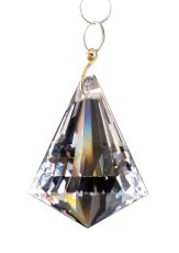 Crystal Pyramid Without Ring Smoked 30mm