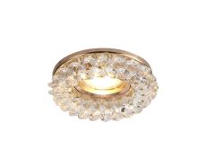 Crystal Cluster Downlight Round Rim Only French Gold/Clear, IL30800 REQUIRED TO COMPLETE THE ITEM, Cut Out: 62mm